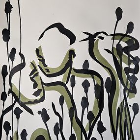 Pintura, Les roseaux verts 3, Claire Bonnet-Masimbert