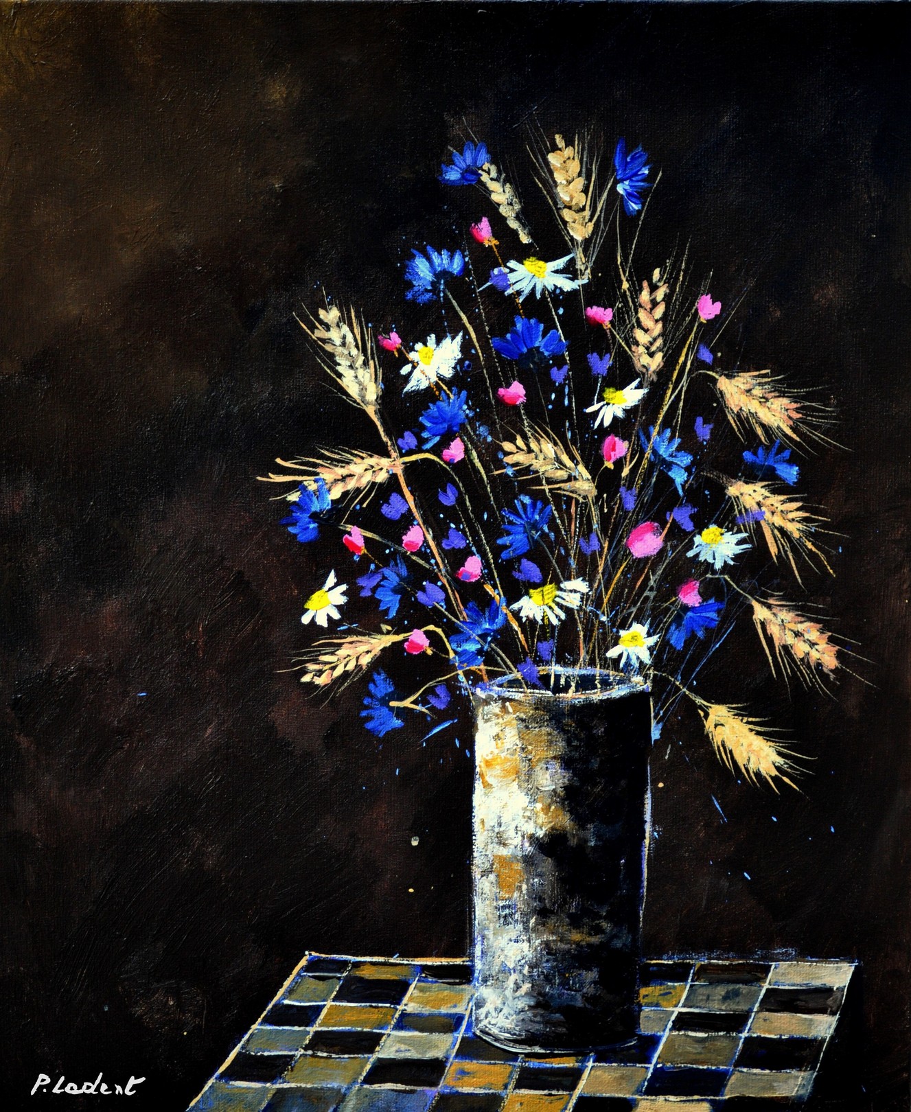 Pol Ledent, Still life wild flowers Pol Ledent, Still life wild flowers