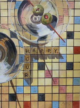 Painting, Happy Hour, Jim Keifer