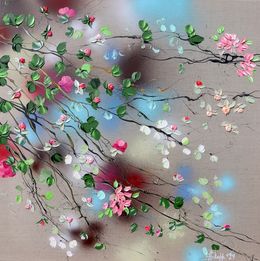 Peinture, Pink Flowers I, Anastassia Skopp
