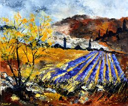Gemälde, Lavender in Provence, Pol Ledent