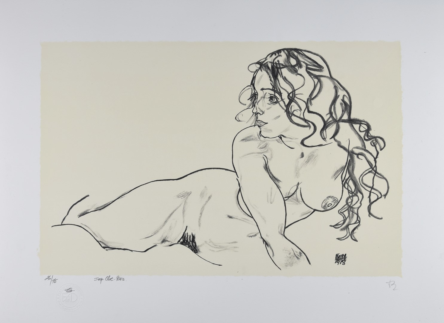 Egon Schiele, La fille aux cheveux longs, 1918 Egon Schiele, La fille aux cheveux longs, 1918