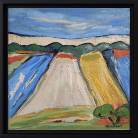 Painting, Fields in Normandy, Sophie Dumont