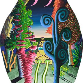 Peinture, Jungle Egg 1, Eliot Greenwald