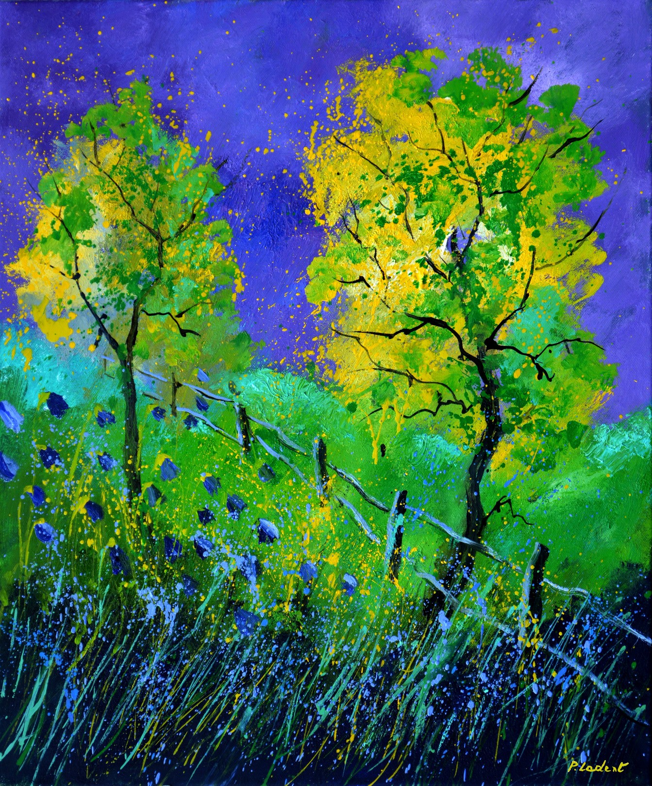 Pol Ledent, Two trees in summer Pol Ledent, Two trees in summer