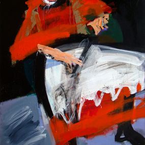 Painting, Evêque au fauteuil, Serge Labégorre