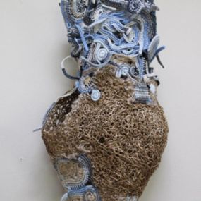 Sculpture, Hollow birch tree vessel, Joan West