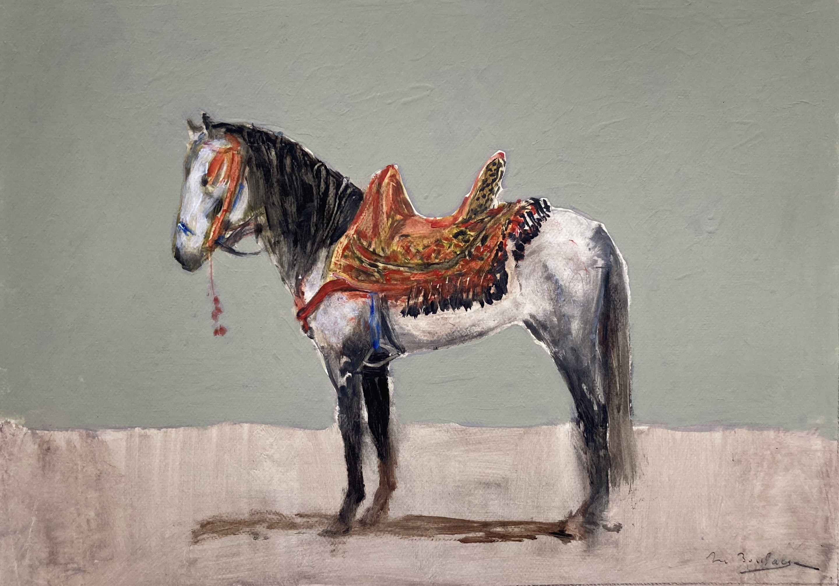 Antoine De La Boulaye, Cheval sellé Antoine De La Boulaye, Cheval sellé