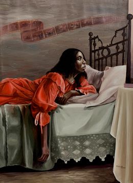 Gemälde, Unfurling the Past 2, Afolayan Emmanuel