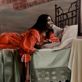 Gemälde, Unfurling the Past 2, Afolayan Emmanuel