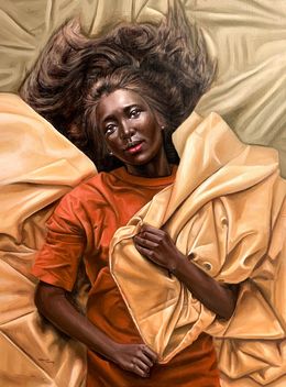 Painting, At Rest, Afolayan Emmanuel