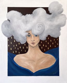 Painting, La pluie, Pauline Bailly