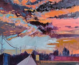 Painting, Douces turbulences, Linda Clerget