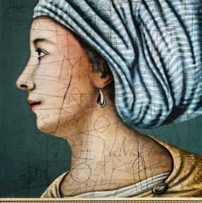 Painting, Portrait au turban, Daniel Airam