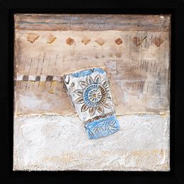 Painting, Carnet d'errance 8 - Série image de sable, de mer, de signes oubliés, Iorgos