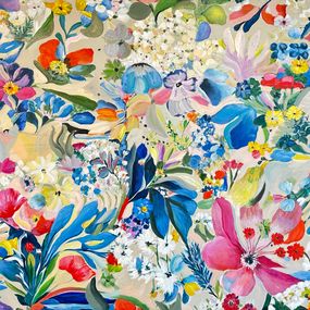 Painting, Floral Meadow, Katharina Husslein