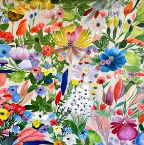 Painting, Floral Symphony, Katharina Husslein