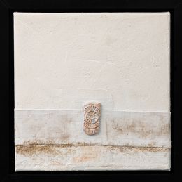 Painting, Carnet d'errance 6 - Série image de sable, de mer, de signes oubliés, Iorgos