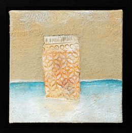 Painting, Carnet d'errance 10 - Série image de sable, de mer, de signes oubliés, Iorgos
