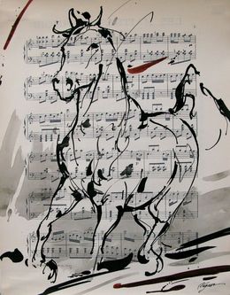 Fine Art Drawings, Cheval dansant 3, Cyril Réguerre