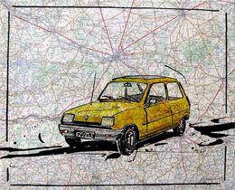 Fine Art Drawings, Renault 5, Cyril Réguerre