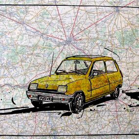 Dibujo, Renault 5, Cyril Réguerre