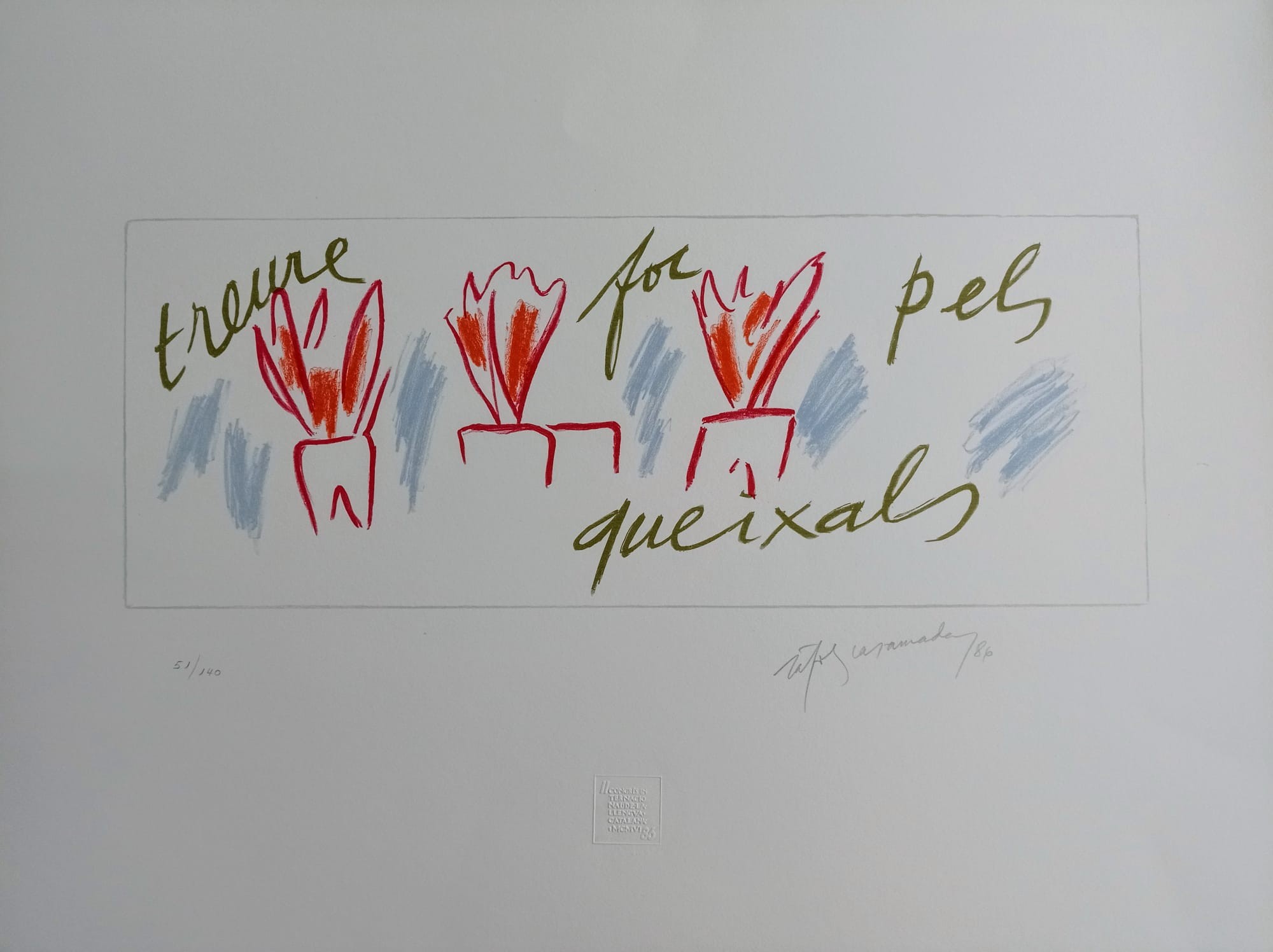 Albert Ràfols-Casamada, Treure foc pels queixals Albert Ràfols-Casamada, Treure foc pels queixals