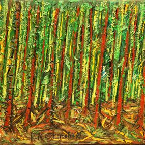 Painting, Spring forest no.2, Karl-Karol Chrobok