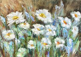 Painting, Daisies Meadows, Anush Emiryan