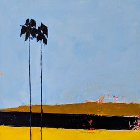 Gemälde, Deux palmiers, Carinne Hardouin