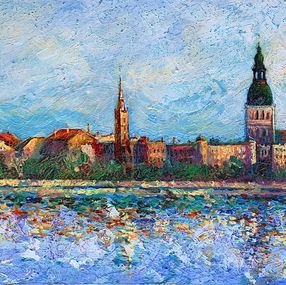 Painting, Riga Embankment (1), Rakhmet Redzhepov (Ramzi)