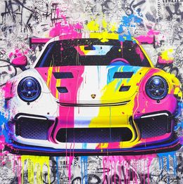 Gemälde, Porsche Street Art, Vincent Bardou