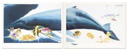 Drucke, I Want To Dive Into Your Ocean (Diptych), Robert Wyland