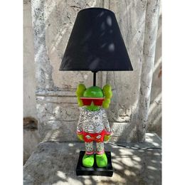 Escultura, Illuminated Green -Sculpture with Lampshade, Dervis Akdemir