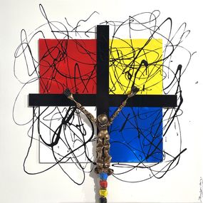 Painting, Mondrian mood, Bernard Saint-Maxent