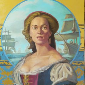 Gemälde, The admiral's wife, Plamen Ovcharov