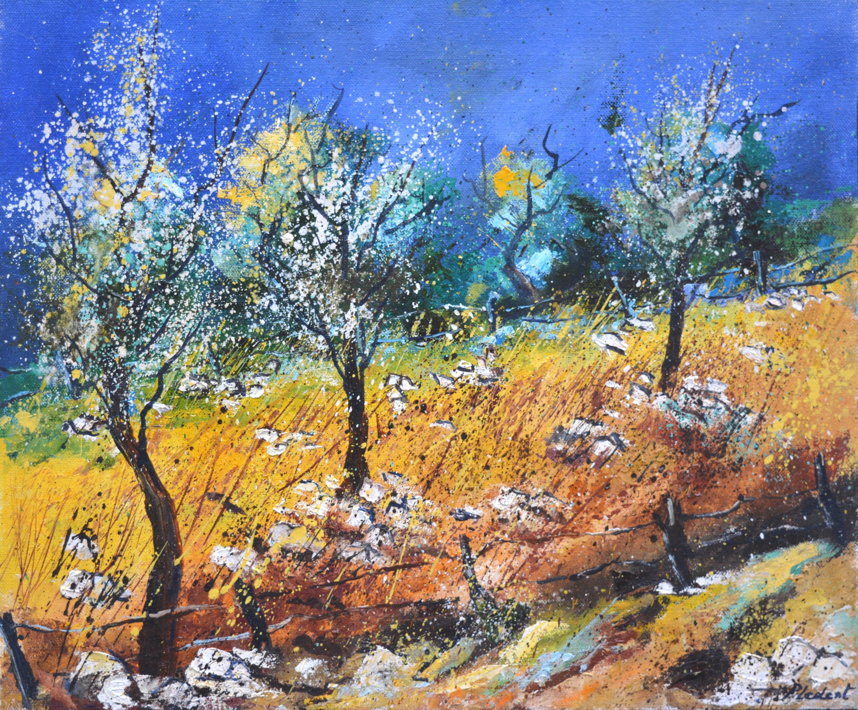 Pol Ledent, Blooming orchard Pol Ledent, Blooming orchard