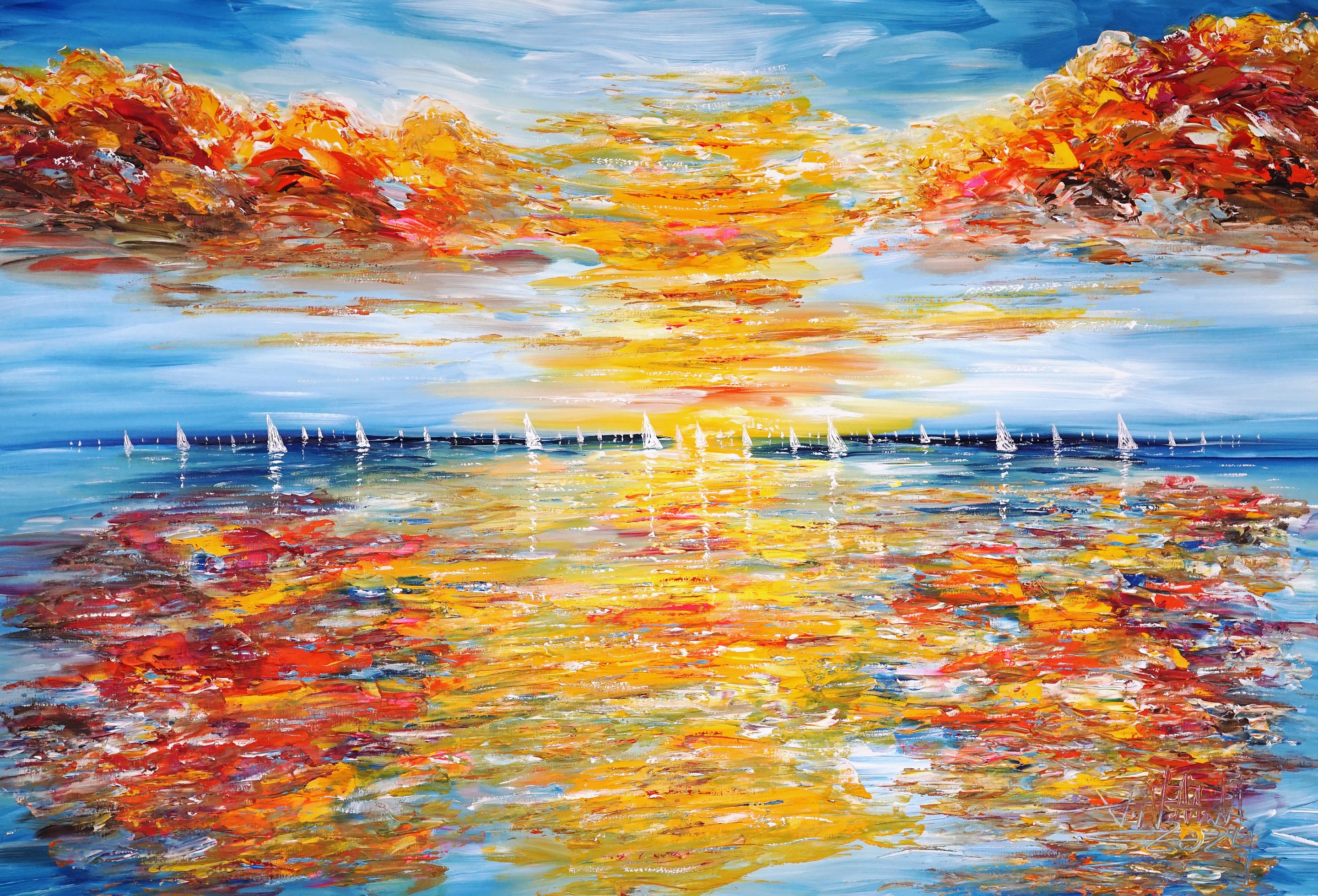 Peter Nottrott, Seascape sailing impressions XL 27 Peter Nottrott, Seascape sailing impressions XL 27