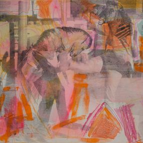 Painting, Confrontation II.(Pink-Orange), Funda Studio