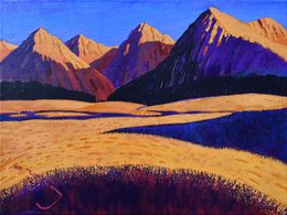 Gemälde, Earth Landscapes (Yellow Valley), Alexander Lufer