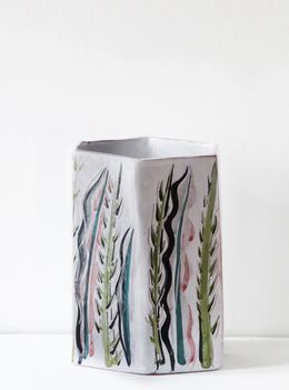 Diseño, Vase hexagonal, modelage à la plaque 4, Barlet Sœurs