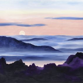 Painting, Lever de lune, Clara Debray