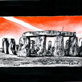 Dibujo, Stonehenge, Lucio Forte