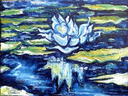Painting, Lilies on water, Igor Volkov-Tkachinskiy