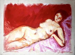 Peinture, Laying nude, Igor Volkov-Tkachinskiy