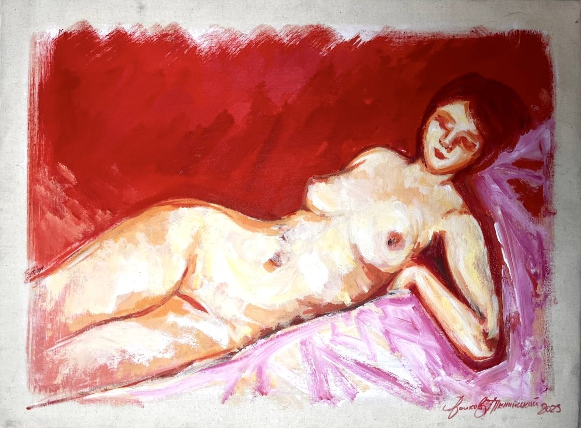 Igor Volkov-Tkachinskiy, Laying nude Igor Volkov-Tkachinskiy, Laying nude