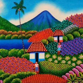 Painting, Volcans, Luis Alvarado