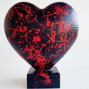 Skulpturen, Black heart love coeur, Spaco