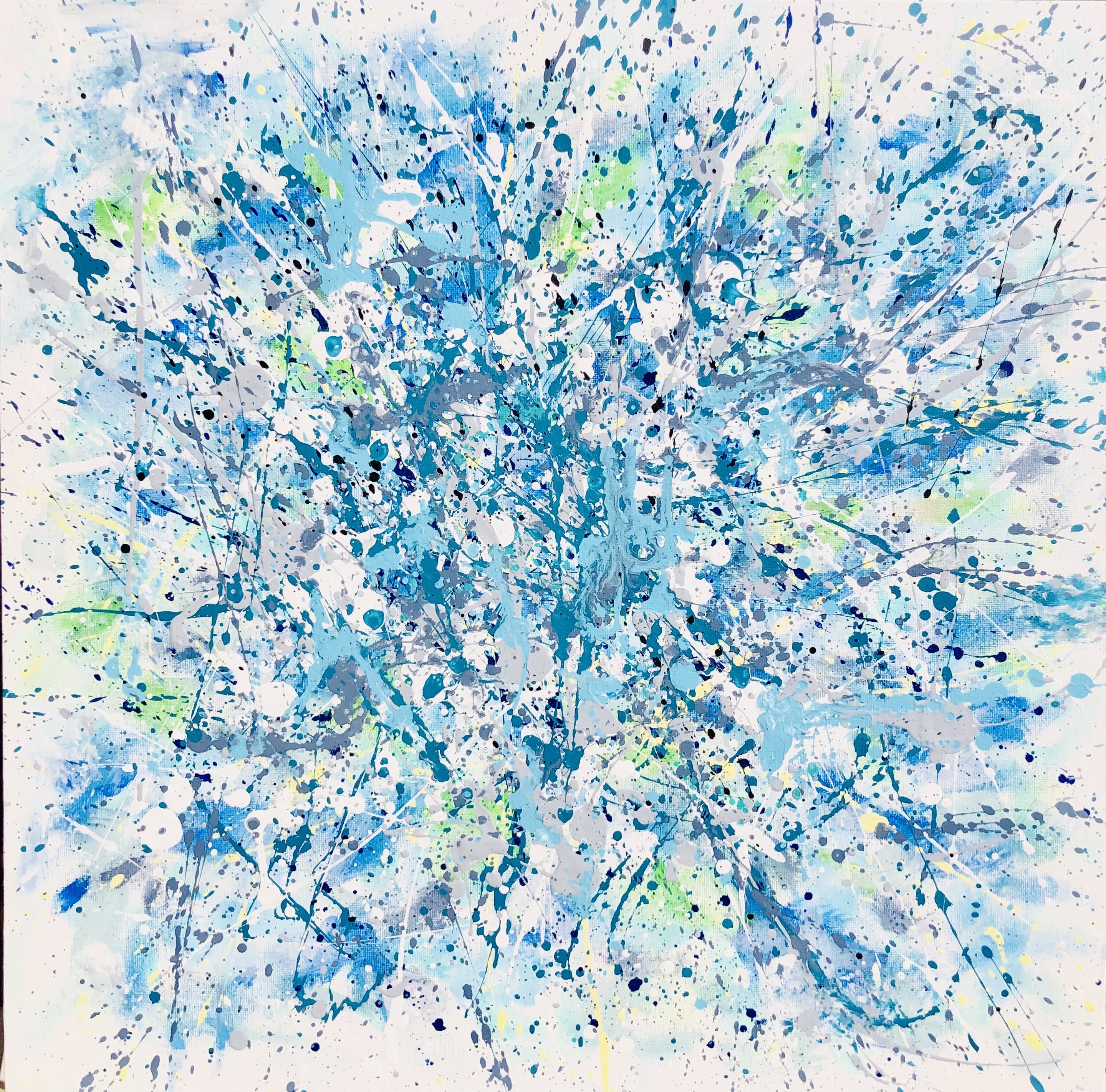 Nataliia Krykun, Through Touch - turquoise blue Nataliia Krykun, Through Touch - turquoise blue