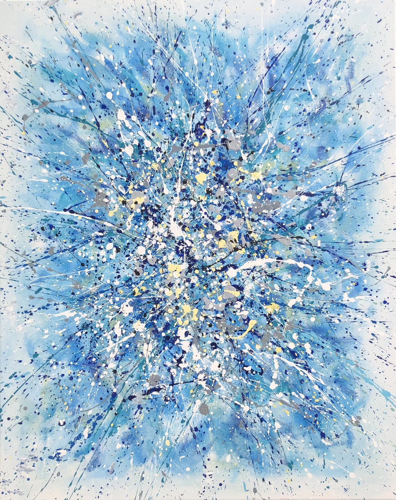 Nataliia Krykun, Series “Between Heaven and Earth” - Turquoise blue abstraction Nataliia Krykun, Series “Between Heaven and Earth” - Turquoise blue abstraction